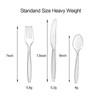 Cutlery Set Plastic Utensils Clear Forks Spoons Knives Disposable Silverware