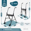 Mobiclinic®, Folding Walker, Adjustable, Ergonomic Grips, Non-Slip Ferrules, with Seat