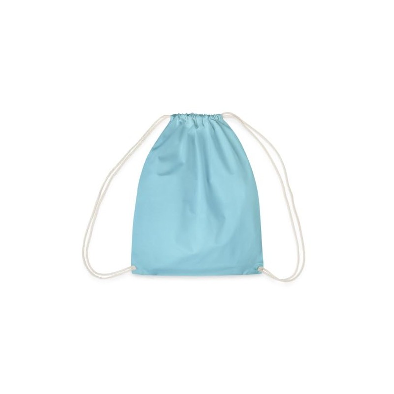 Spreadshirt Peanuts Schroeder and Lucy Gym Bag, aqua