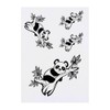4 x 'Sleeping Panda' Temporary Tattoos - Water Resistant, Skin-Safe,
