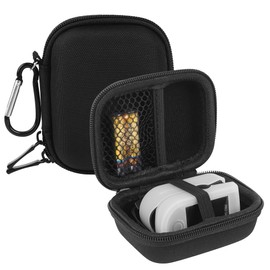 TOCCOOL Fingertip Oximeter Storage Bag Compatible with Zacurate Pro Series, Innovo Deluxe IP900BP-B, iHealth Air Pulse Oximeter, AccuMed CMS-50D1, Omron HPO-100, Hard Shell Storage Box. (Black)