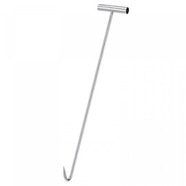 uxcell 23inch T-Handle Meat Boning Hook, Galvanized T Hooks for Kitchen Butcher Shop Restaurant 1Pcs