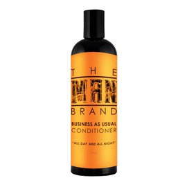 The Man Brand Hair Conditioner For Men - Natural Castor Oil Conditioner For Frizzy Hair - Scented Conditioner With Aloe Vera Oil (Business As Usual, 12 oz)