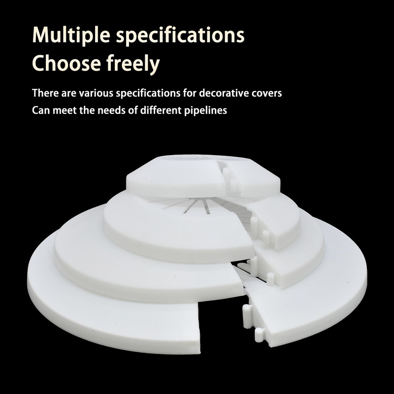 INDPROD Flange Pipe Cover Decoration, Fit 0.39"to 1.14" Outer Diameter