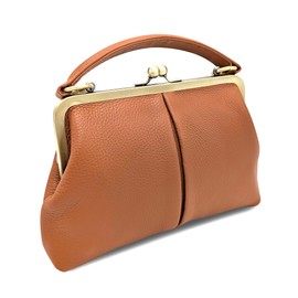 Taschenkinder Damen Umhängetasche und Henkeltasche aus Echtleder – Vintage-Design, personalisierbar, viele Farben – Modell „Kleine Olive“ (Braun)