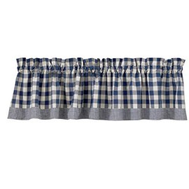 Park Designs York Curtain Valance, 72" by 14", Blue