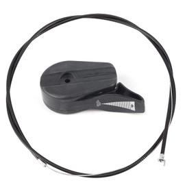 Gavigain Universal Gas Bowden Cable Lawn Mower iverselles 59 Inch Throttle Cable Switch Replacement Set for Garden Lawnmower (Black)