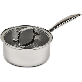 Copper Chef Titan Pan, Try Ply Stainless Steel Non-Stick Frying Pans, 2 QT