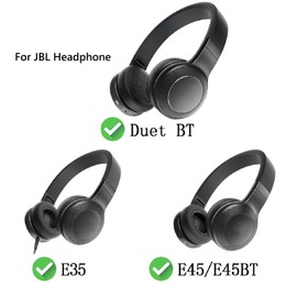 Earpads Replacement for JBL E35 E45 E45BT Duet BT Bluetooth Wireless Headphones Ear Pads Cushions Softer Protein Leather Earmuffs with Noise Isolation Foam