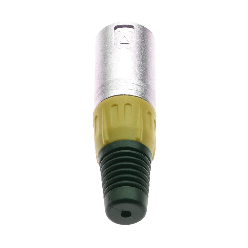 Keple 3 Pin XLR Connector Yellow - Male Audio Microphone