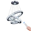 Dixun Dimmable LED Chandeliers Modern Ceiling Light Fixture 3 Rings