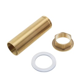 Be In Your Mind 100mm Single Hole Extra Length Shaft Threaded Pipe Faucet Fittings Nipple Lock Nut Kit Extension Threaded Pipe Hardware Part