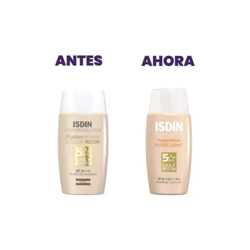 Fotoprotector magic Light Fusion Water Spf50+ 50ml Isdin