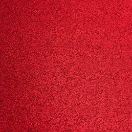 Italian Options 250GSM Non Shed Glitter Card Craft Paper 10 Sheets, A4 Size, Red