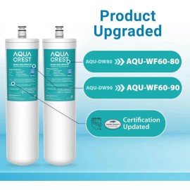 AQUA CREST DW80/90 Under Sink Water Filter, Replacement for Aqua-Pure AP-DW80