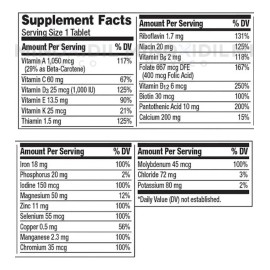 Centrum Suplemento Para Adultos 200 Tabletas Sabor Sin Sabor Antioxidante Energía Huesos Articulaciones y Cartílagos Músculos Salud Para Hombres Salud Para Mujeres Sistema Inmune Tercera Edad