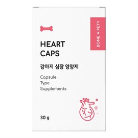 Bon Appetit Dog Heart Caps Nutrition, 60 tablets, heart, 1 piece / 본아페티 강아지 하트 캡스 영양제, 60정, 심장, 1개