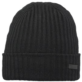 Barts Wilbert Turnup Beanie Winter Hat, black