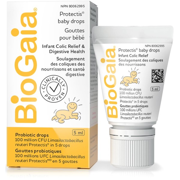 BioGaia Probiotic Baby Drops - Gotas para recién nacidos, bebés y niños pequeños, 5 ml