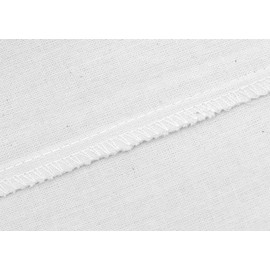 POLHIM® High-Quality Fabric Bags - Bags for Laundry, Sports, Shopping, Food - Environmentally Friendly Reusable Jute Bags - Unprinted 38 x 42 cm, 145 g/m², 1 Piece, White, minimalistic