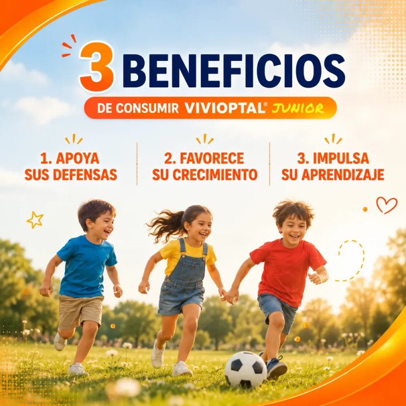 Vivioptal Junior Multivitamínico Para Niños Jarabe 250 Ml
