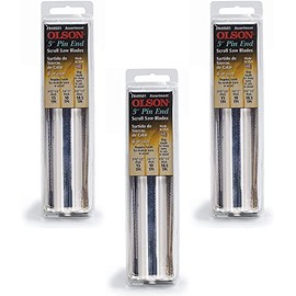 OLSON SAW FR49501 Pin End Scroll Saw Blade (Three Pack)