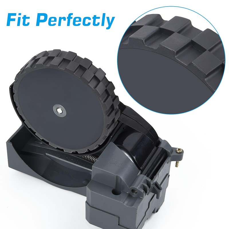4 Pcs Tires for iRobot Roomba Wheels, No-Slip Wheel Tires