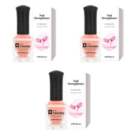 With Shan Nail Strengthener, 15ml, 3 pcs / 위드샨 네일 스트랭쓰너, 15ml, 3개