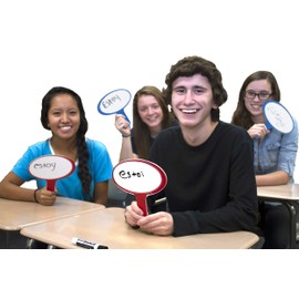 Teacher's Discovery Ask 'Em! Double-Sided Dry-Erase Boards Set of 30