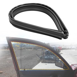 68151-02050 Door Window Rubber Channel Seal Front Left Compatible with Toyota Corolla S LE CE XRS Sport Sedan 2002-2008, Driver Side Door Window Seal Rubber Strip