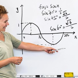 SFAIH Black Dry Erase Markers - 12 Pack Chisel Tip, Low Odor, Non-Toxic, Easy Clean - Perfect for Whiteboards, Glass, Mirrors in Classrooms, Offices, and Home