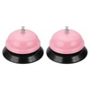 sourcing map 2Pcs Desk Service Call Bell, 3.35 Inch Metal