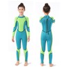 Kids Wetsuit Green Long Sleeve 2.5MM Warm Keeping UV Protection
