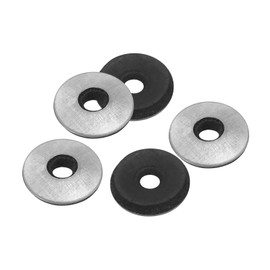 PATIKIL 1/6"x1/2" EPDM Bonded Sealing Washers, 200 Pieces Galvanized Neoprene Rubber Backed Screw Gasket for Industrial Home Machinery Ships Roof (#8)