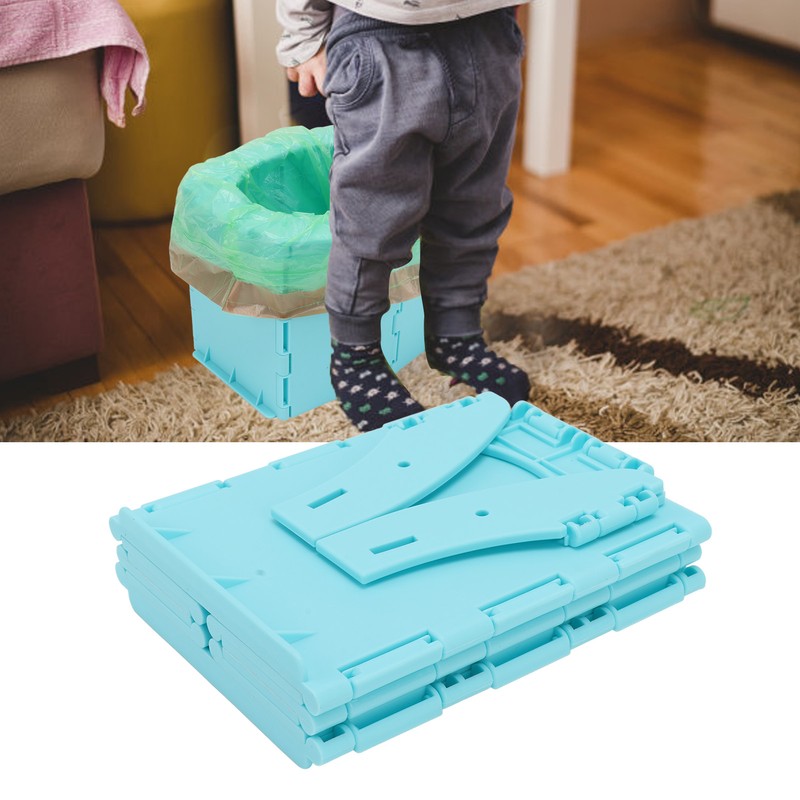 Kids Portable Toilet Portable Foldable Easy Cleaning ABS Potty Training