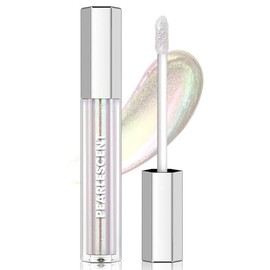 HOSAILY Clear Glitter Lip Gloss Liquid Lipstick, Diamond Shimmer Metallic Sparkly Iridescent Chameleon Lip Gloss Gift for Women, Long Lasting Waterproof Highly Pigment Holographic Shiny Lip Makeup02