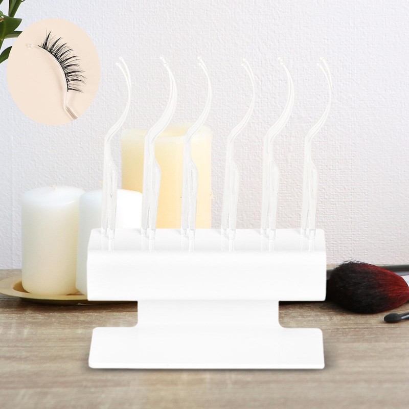 Milageto 12 Pieces Eyelash Display Stick Eyelash Display Holder Grafting