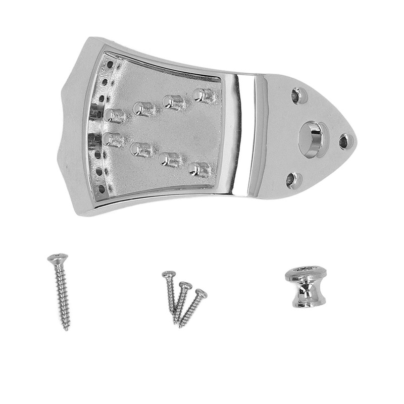 8 String Mandolin Tailpiece with Belt Buckle and Screws Metal