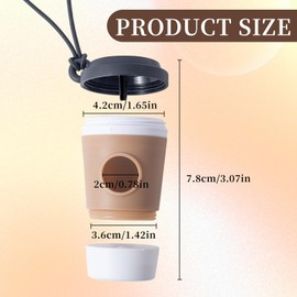 Hundekotbeutelspender mit Kaffee-Design, tragbarer Haustierspender, Hundekotbeutelspender für Hunde, zum Gehen, Reisen