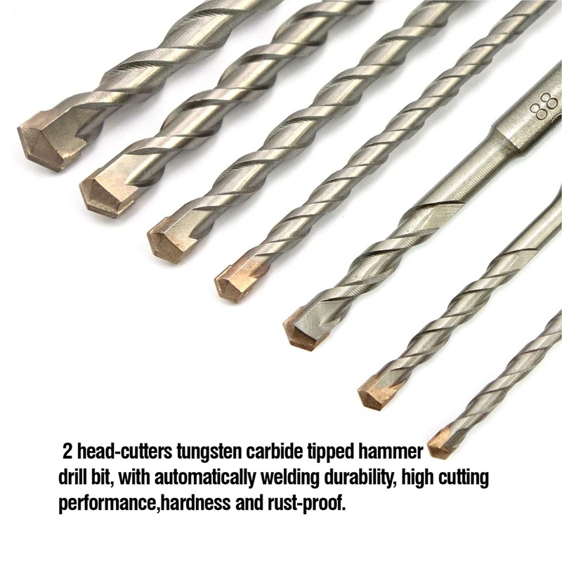 NORTOOLS SDS Plus Hammer Drill Bits 7 PCS Rotary Hammer