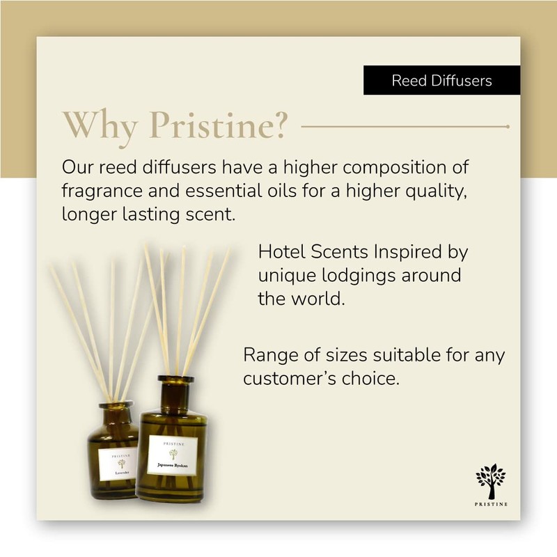 PRISTINE Japanese Ryokan/Inspired by Shang Hotel Reed Diffuser Refill with