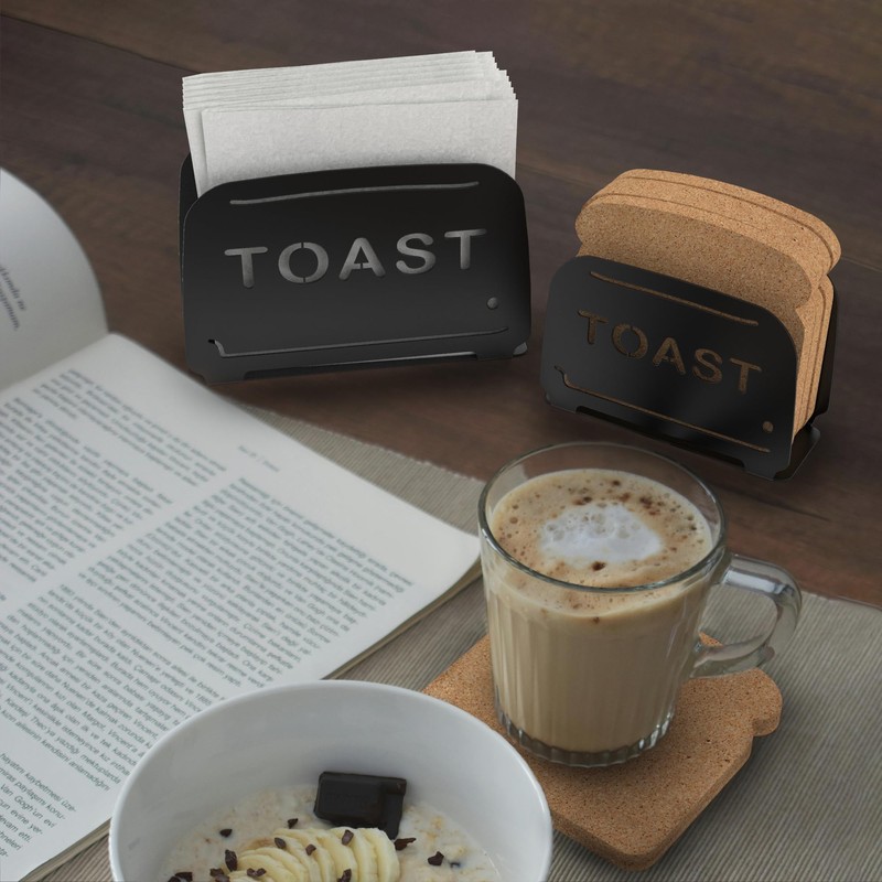 Mango Steam Napkin & Coaster Holder Set, For Home or