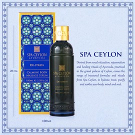 SPA CEYLON DE-Stress Calming Body Massage Serum | Organic and Natural Massage Oil | Organic Massage serum