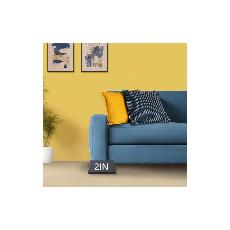 4 Elevadores De Muebles Cama/Nevera,Patas De Muebles Rectangular Elevadoras,Protege Suelos