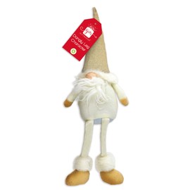 Novelty Christmas Dangley Leg Gonk Cream Colour Nordic Xmas Decoration Gift