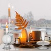 Rtteri 3 Pcs Glass Candlestick Holders Glass Taper Candle Holders