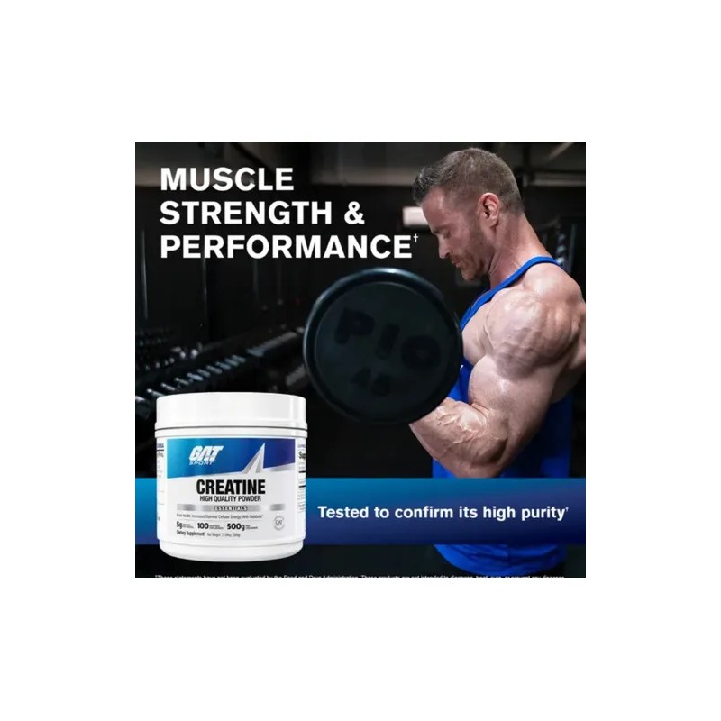 Gat Sport Creatina 100 Serv. Polvo 500 Gramos Unflavored