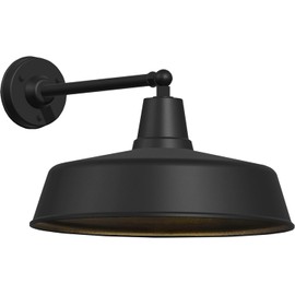 JOESA Large 18" Outdoor barn gooseneck Light, Vintage Farmhouse Style Wall Mounted barn Light, Perfect as an Exterior Light Fixture for Homes, porches and garages