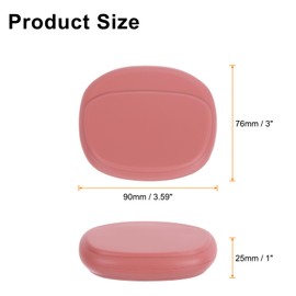 HARFINGTON Earbuds Cases, Wired Earphone Case Holder Organizer, Silicone Ear Buds Case Small for USB Cable, Earphones, Red