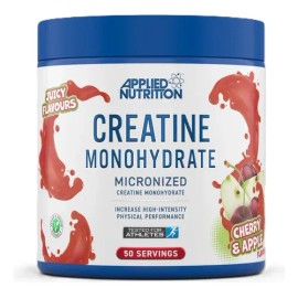 Creatina Monohidrato Applied Nutrition Polvo 50 Porciones Sabor Cereza Manzana                                                                        
